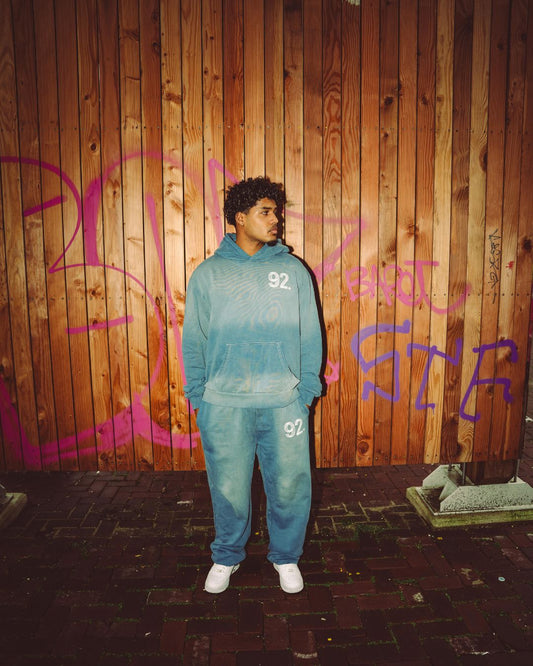 RTG TRACKSUIT Washed Blue - NEVER GONE CLOTHING